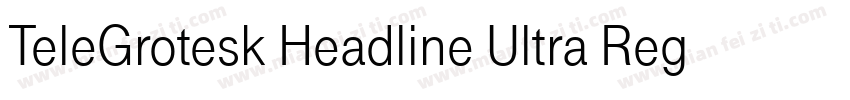 TeleGrotesk Headline Ultra Regular字体转换